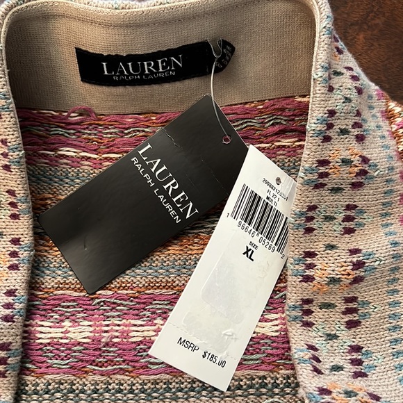 Lauren Ralph Lauren Fair Isle Linen-Blend Pencil Skirt. - Picture 13 of 13